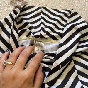 Teeki Hot Yoga Pants - Small - Black and White/Yin Yang